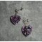 Swarovski krystall hjerte øredobber på 925 sølv studs
